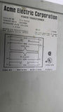 Acme T-1-53010 1 KVA Transformer 240X480 Pri V 120/240 Sec V Single Phase