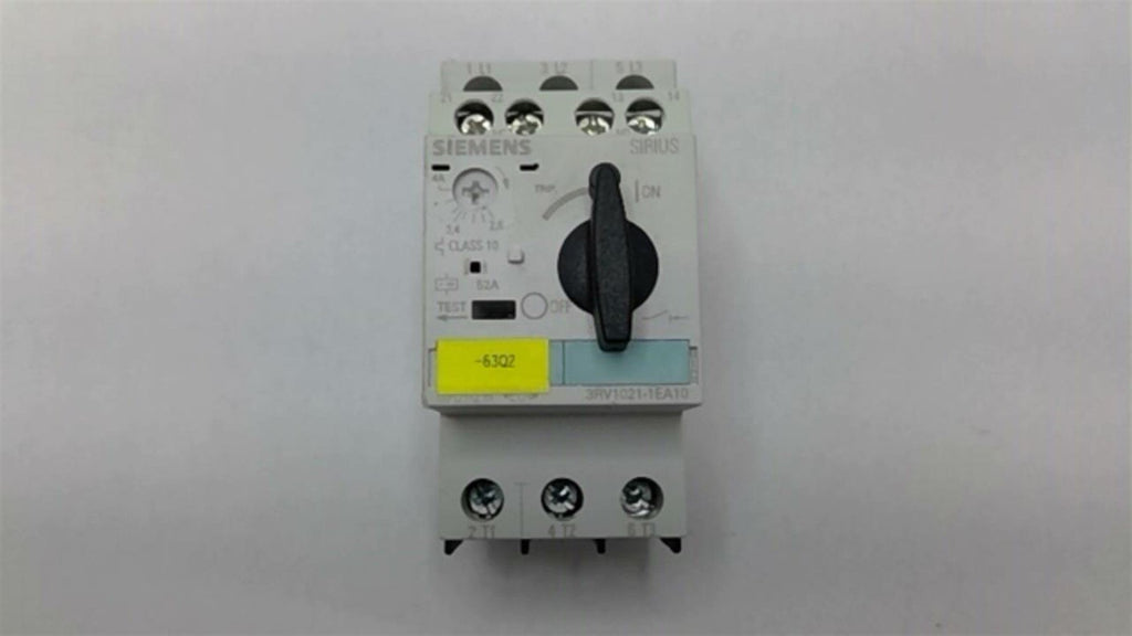 Siemens 3RV1021-1EA10 Manual Motor Controller 460 Volt 3 Hp 2.8-4 Amps