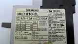 Siemens 3VE1010-2L Manual Motor Starter Protector 6.3-10 Amp