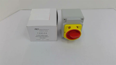 Advance Controls 128535 20A 3Phase Enclosed Non-Fused Disconnect