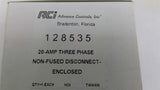 Advance Controls 128535 20A 3Phase Enclosed Non-Fused Disconnect