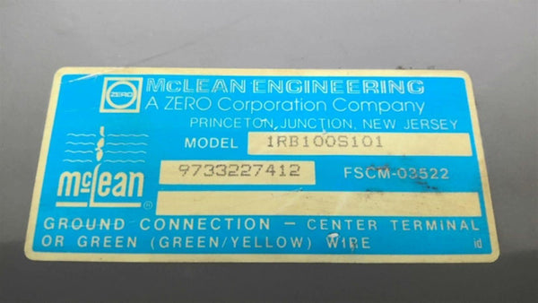 McLean Engineering 1RB100S101 Blade Fan – BME Bearings and Surplus