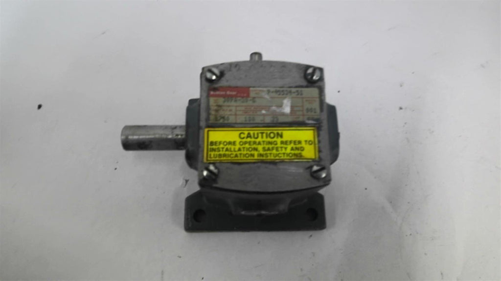 Boston Gear 309A-30-C 1750RPM 30:1 Ratio Gear Reducer .100 Input HP