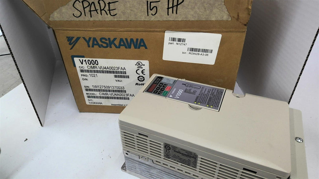 Yaskawa CIMR-VU4A0023FAA V1000 Drive 480 Volts 23/18 Amp