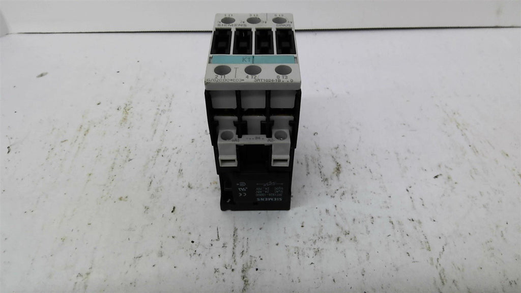 Siemens 3RT1024-1B Contactor 460 Volts 7 1/2 HP 24V Coil