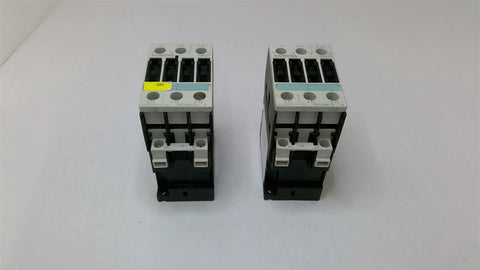 Siemens 3RT1024-1B Contactor 460 Volt 7 1/2 HP Lot Of 2