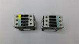 Siemens 3RT1024-1B Contactor 460 Volt 7 1/2 HP Lot Of 2