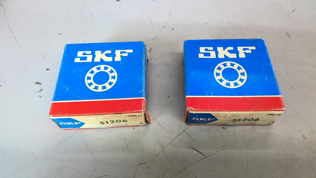 SKF 51206 Ball Bearing Lot of 2