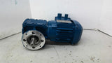 Sew WF30DRS71S4/IS 0.50 HP Gear Motor 1700/166 RPM 266/460 V 10.25:1 Ratio