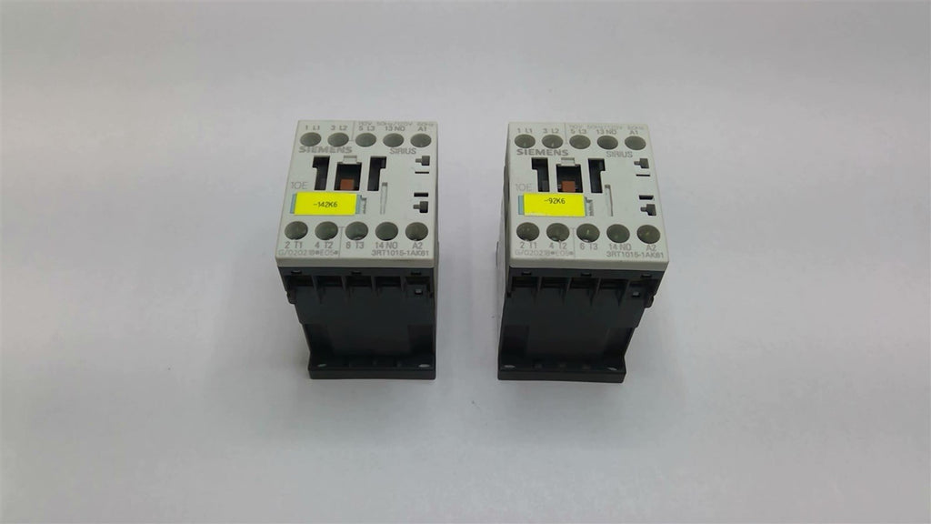 Siemens 3RT1015-1AK61 Contactor 110V/120V 50/60HZ 460 Volt 3 HP Lot Of 2