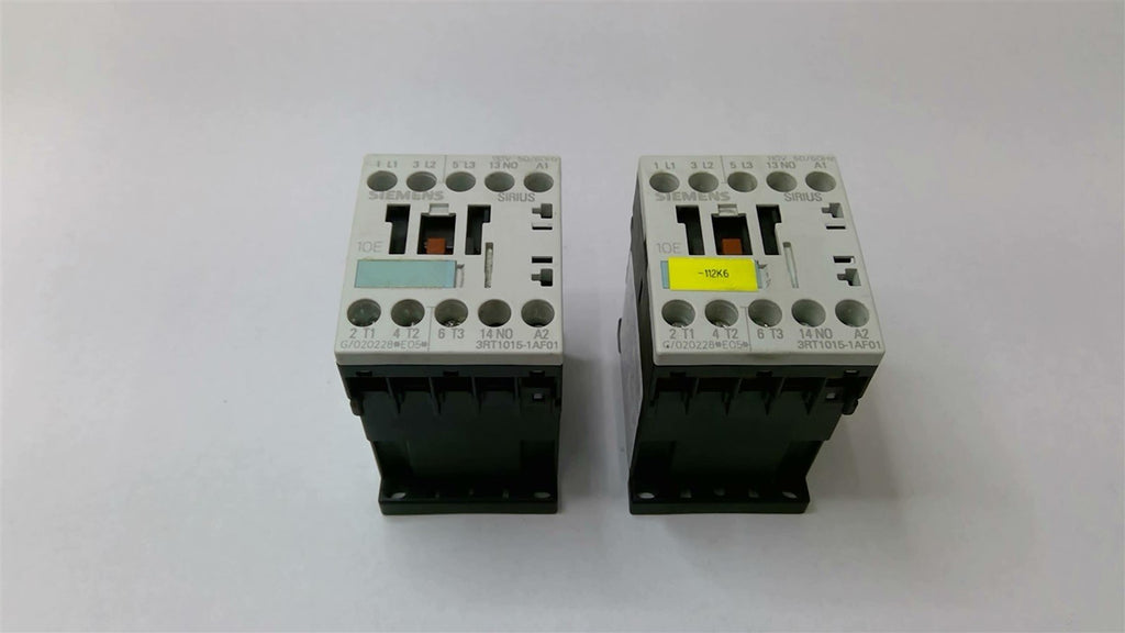 Siemens 3RT1015-1AF01 Contactor 110V 50/60HZ 460 Volts HP Lot Of 2