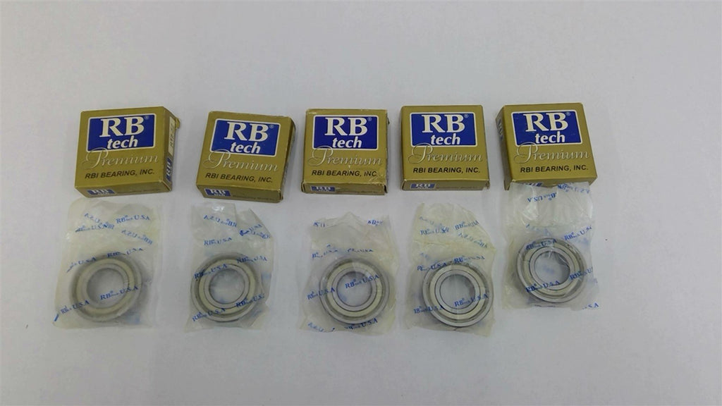 RB Tech R12-ZZ Bearing 3/8"Bore 51x51x17 Lot of 5