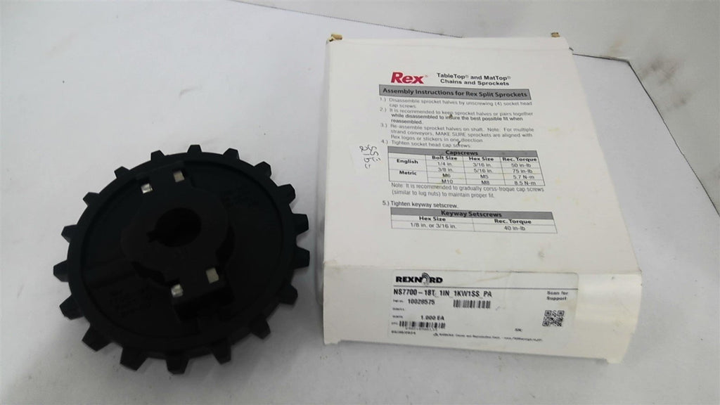 Rexnord NS770-18T_1IN_1KW1SS_PA Sprocket