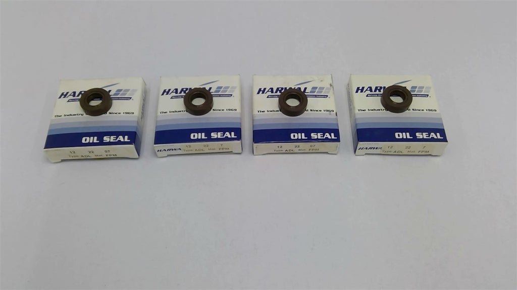 Harwal 12x22x7 ADL FPM Oil Seal Lot Of 4