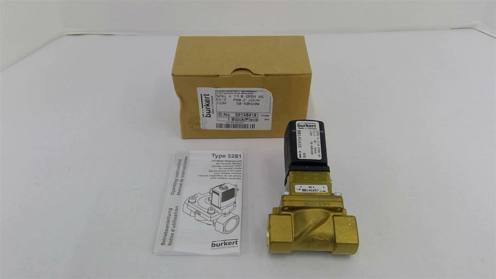 Burkert 00145419 Solenoid Valve 16 Bar 110 Vac