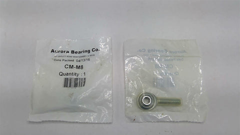 Aurora Bearing Co. CM-M8 Rod End Bearing Lot Of 2