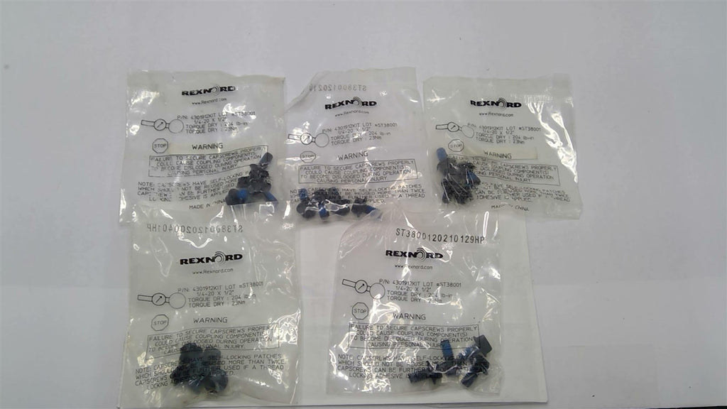 Rexnord 4301912KIT Screw Repair Kit 1/4-20x1/2" Lot of 5 packs