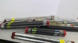 Various Sized Galvanized/Black Steel Pipes Lot Of 33