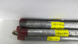 Various Sized Galvanized/Black Steel Pipes Lot Of 33