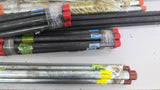 Various Sized Galvanized/Black Steel Pipes Lot Of 33