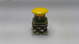 Allen Bradley 800T-D9B Yellow Mushroom Head Push Button