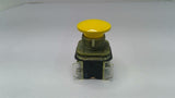 Allen Bradley 800T-D9B Yellow Mushroom Head Push Button