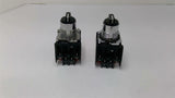 Eaton 10250TD3 3 Position Selector Switch 10250T/E34 Mounting Adapter Lot Of 2