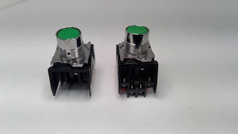 Eaton 10250TD2 Illuminated Pushbutton 10250T Mounting Adapter Lot Of 2