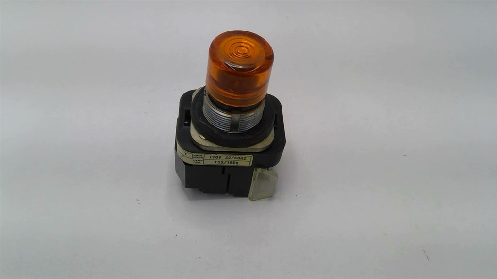 Allen Bradley 800T-PA16 Orange Push Button 120V 50/60HZ