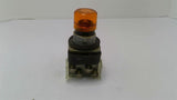 Allen Bradley 800T-PA16 Orange Push Button 120V 50/60HZ