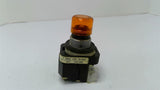 Allen Bradley 800T-PA16 Orange Push Button 120V 50/60HZ