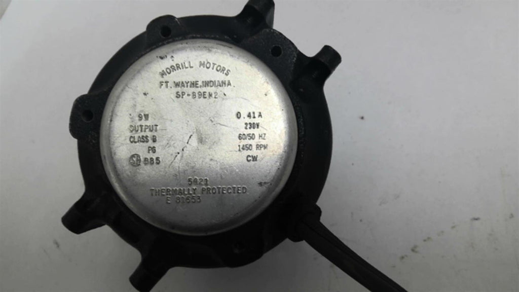 Morrill Motors SP-B9EM2 9 Watt .41 Amps 230 Volts