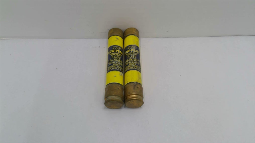 Cooper Buss LPS-RK-60SP Low-Peak Dual-Element Time-Delay Fuse Lot Of 2