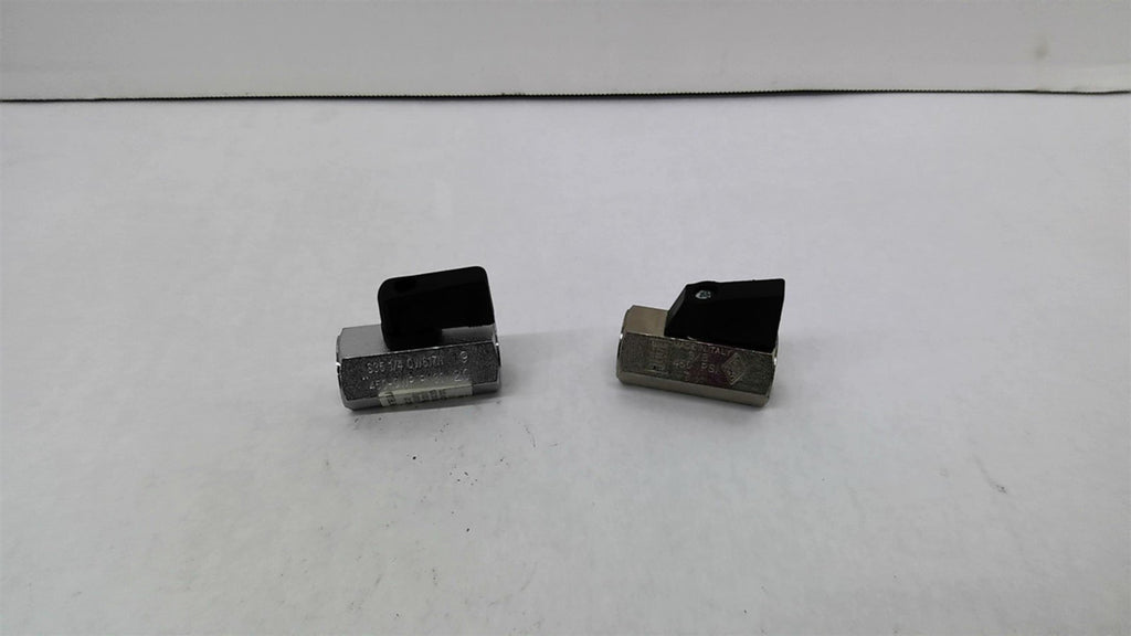 S35 CW617N 1/4" Plated Ball Valve Lot of 2