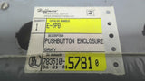 Hoffman E-5PB Pushbutton Enclosure