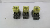 IDEC RH3B-05C Relay 24 VDC Lot of 3