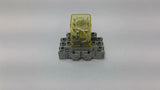 IDEC RH3B-U Relay 240VDC Relay On IDEC SH3B-05C Relay Socket Base Lot Of 2