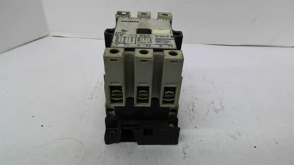 Siemens 3TF47 Contactor 460 Volt 50 HP 120 Volt Coil