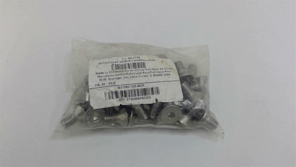 Grainger 26LF742 SHCS Flat A2,M10-1.50X20mm Package Of 50