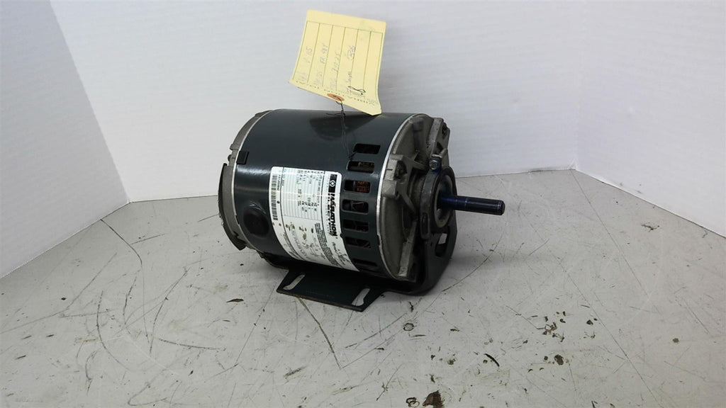 Marathon EQM48S17D2107FK 0.25 HP AC Motor 1800 RPM 4P 1 PH 48Y 60 HZ