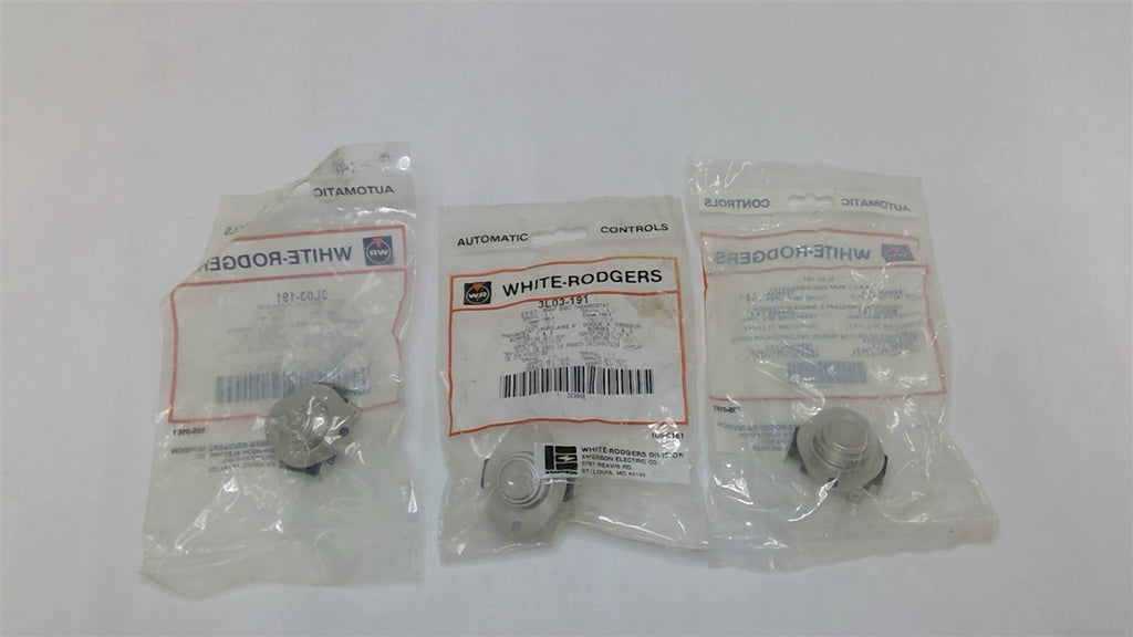 White Rodgers 3L03-191 S.P.D.T. Snap Disc Thermostat Lot Of 3
