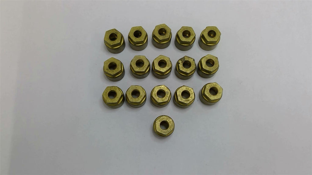 Serto 8-3/8 Brass Hex Nut Lot Of 16