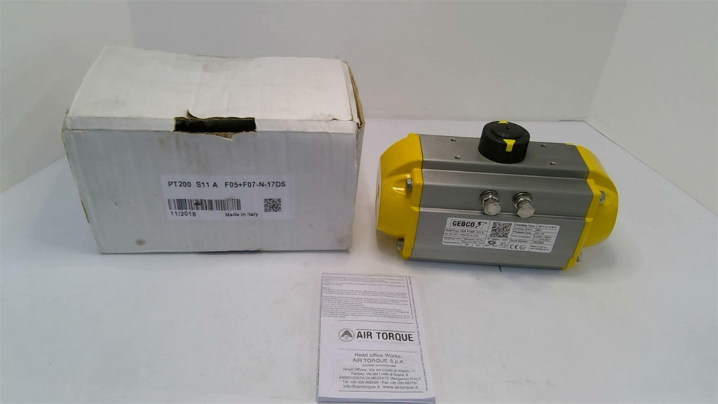 Air Torque Gebco GEB PT200 S11 A Valve Actuator