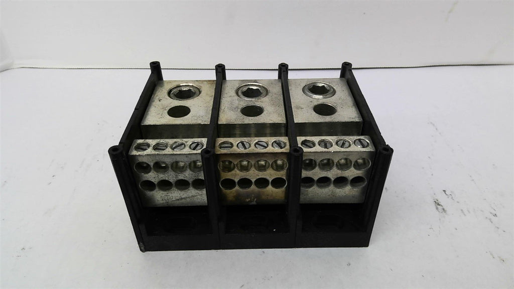 Gould Shawmut CU9AL Distribution Block 500-#4 600 Volts 3 Pole