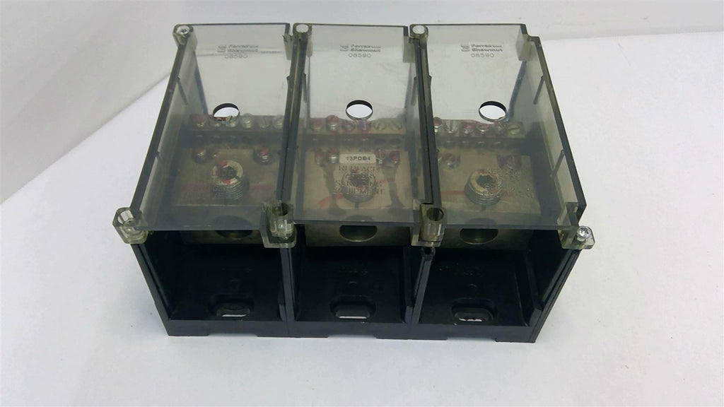 Ferrraz Shawmut 68153 Terminal Block 3 Pole 350-#6 600 Volts