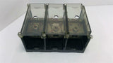 Ferrraz Shawmut 68153 Terminal Block 3 Pole 350-#6 600 Volts