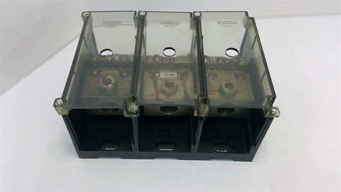 Ferrraz Shawmut 68153 Terminal Block 3 Pole 350-#6 600 Volts
