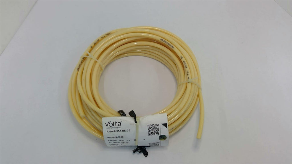 Volta RMW-8-95A-BEIGE Conveyor Thermoplastic Round Belt 100 Ft.