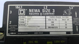 Square-D 8536 SE01 Size 3 Starter 60 Volts 50 HP 120 volt Coil