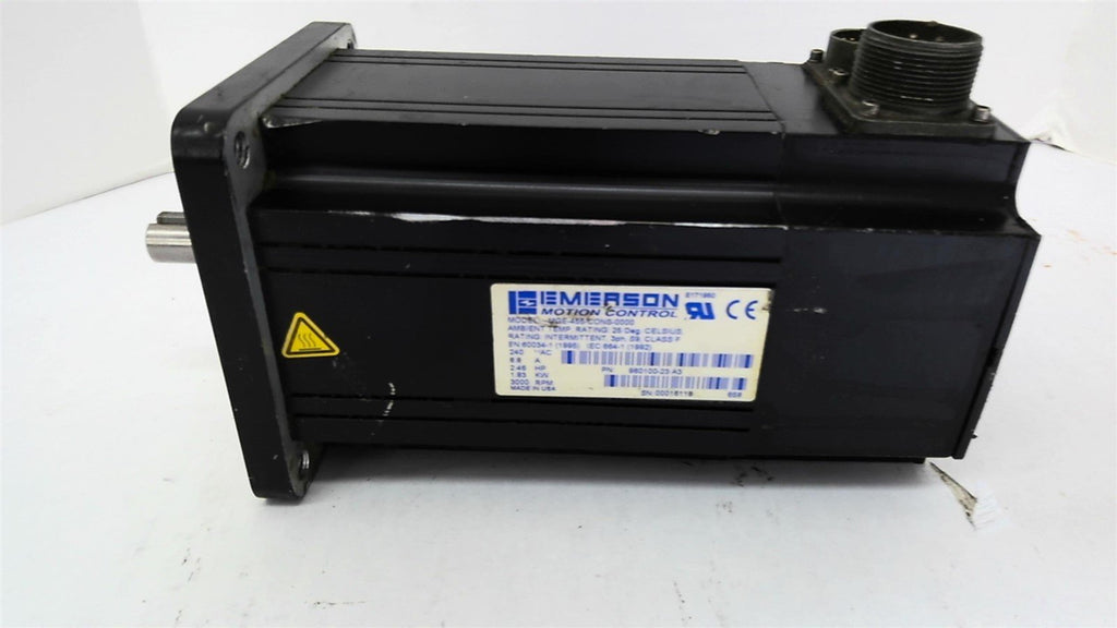 Emerson MGE-455-CONS-0000 2.46hp 3000rpm 240v 60hz Servo Motor